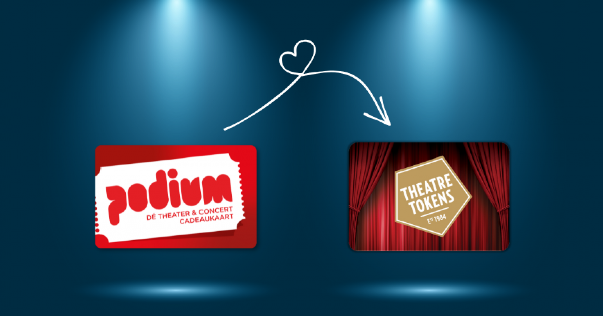 Omwisseltool Theatre Tokens - Podium Cadeaukaart